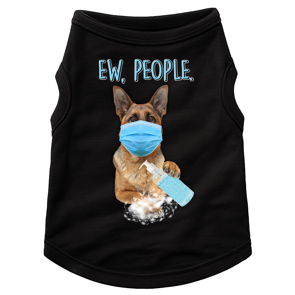 Funny Ew People Hygienic German Shepard  Doggie Tank