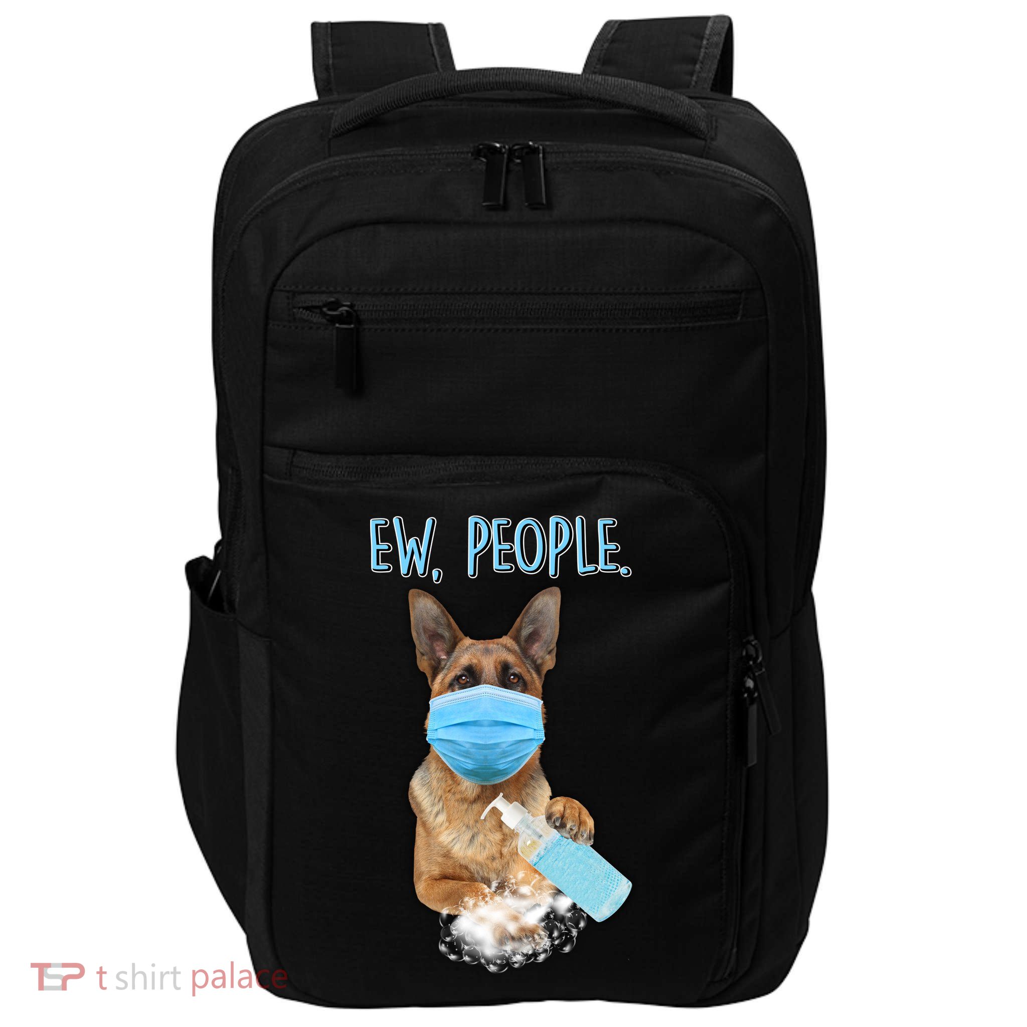Funny Ew People Hygienic German Shepard  Impact Tech Backpack