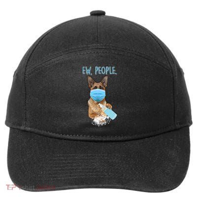 Funny Ew People Hygienic German Shepard  7-Panel Snapback Hat