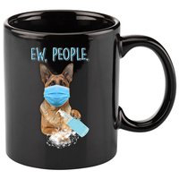 Funny Ew People Hygienic German Shepard  11oz C Handle Ceramic Mug