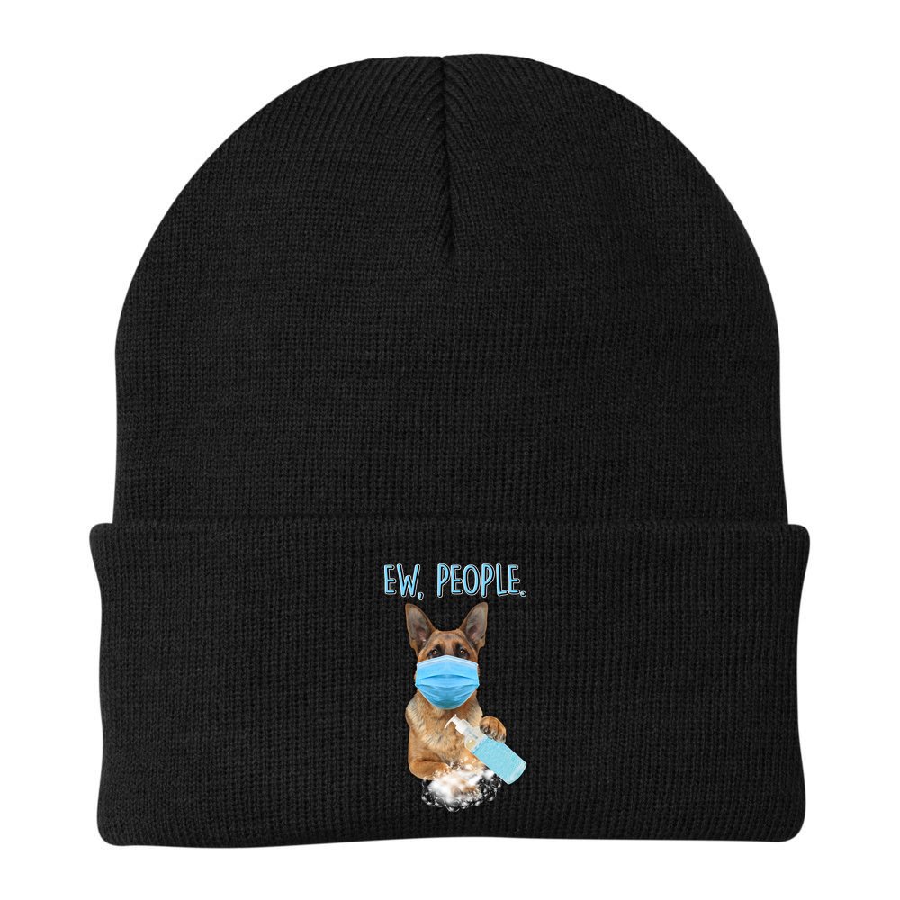 Funny Ew People Hygienic German Shepard  Beanie