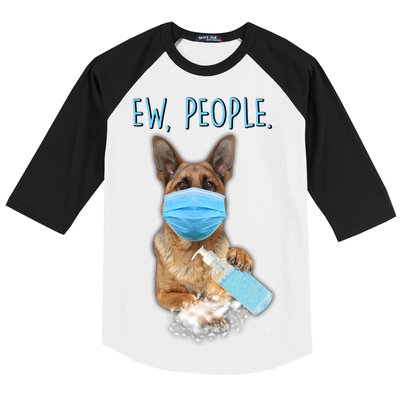 Funny Ew People Hygienic German Shepard  Baseball Sleeve Shirt