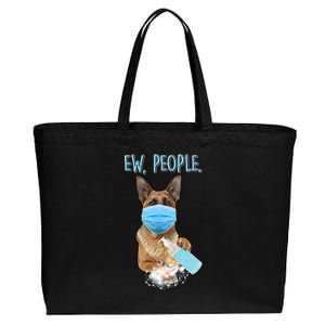 Funny Ew People Hygienic German Shepard  Cotton Canvas Jumbo Tote