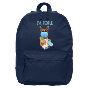 Funny Ew People Hygienic German Shepard  16 in Basic Backpack