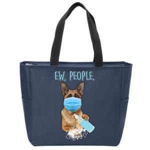 Funny Ew People Hygienic German Shepard  Zip Tote Bag