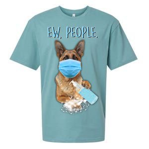 Funny Ew People Hygienic German Shepard  Sueded Cloud Jersey T-Shirt