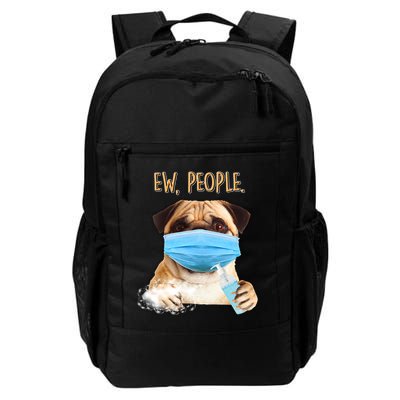 Funny Ew People Hygienic Pug Mask Backpack