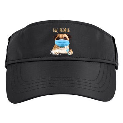 Funny Ew People Hygienic Pug Mask Adult Drive Performance Visor