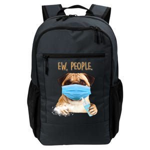 Funny Ew People Hygienic Pug Mask Daily Commute Backpack