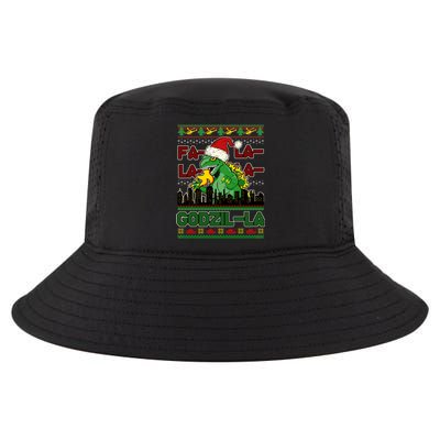 Funny Fa La La La Godzil-La Ugly Christmas Sweater Cool Comfort Performance Bucket Hat