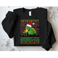Funny Fa La La La Godzil-La Ugly Christmas Sweater Sweatshirt