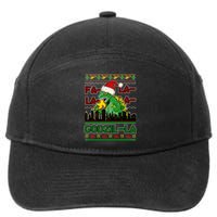 Funny Fa La La La Godzil-La Ugly Christmas Sweater 7-Panel Snapback Hat