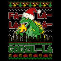 Funny Fa La La La Godzil-La Ugly Christmas Sweater Bucket Hat