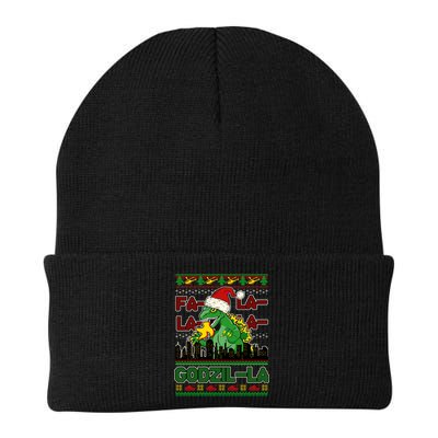 Funny Fa La La La Godzil-La Ugly Christmas Sweater Beanie