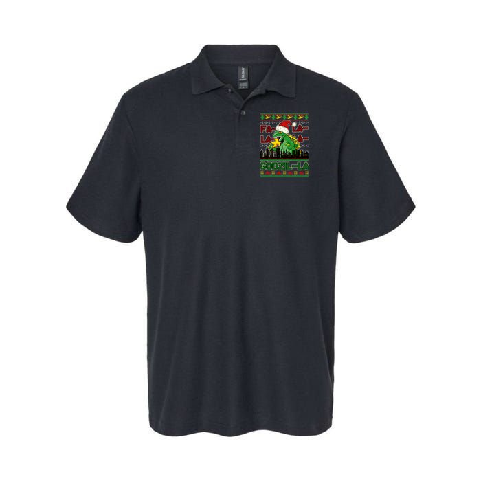 Funny Fa La La La Godzil-La Ugly Christmas Sweater Polo