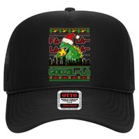 Funny Fa La La La Godzil-La Ugly Christmas Sweater Trucker Hat
