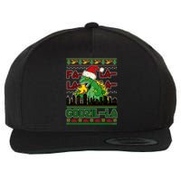 Funny Fa La La La Godzil-La Ugly Christmas Sweater Wool Snapback Cap