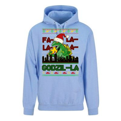 Funny Fa La La La Godzil-La Ugly Christmas Sweater Unisex Surf Hoodie