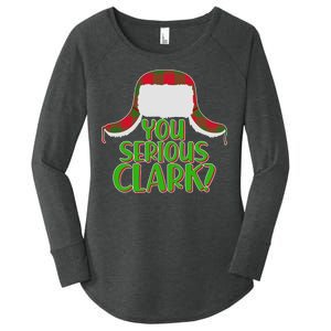 Funny Family Christmas You Serious Clark Women's Perfect Tri Tunic Long Sleeve Shirt