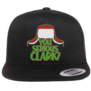 Funny Family Christmas You Serious Clark Flat Bill Trucker Hat