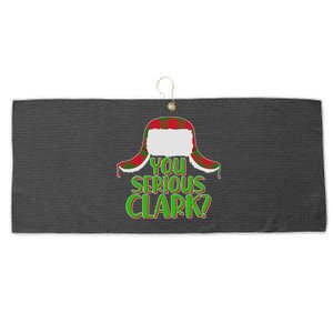 Funny Family Christmas You Serious Clark Large Microfiber Waffle Golf Towel