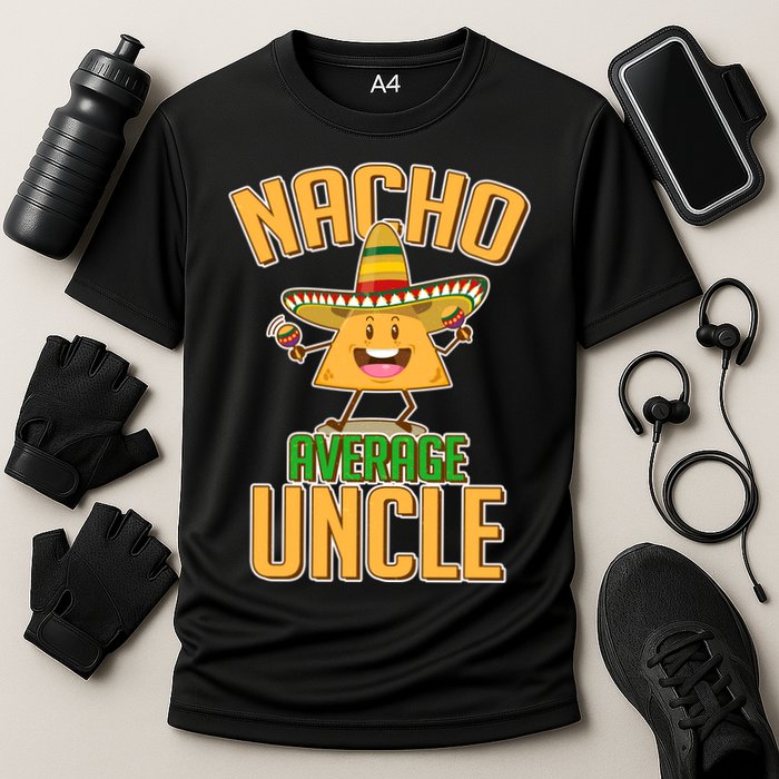 Funny Family Nacho Average Uncle  Cooling Performance Crew T-Shirt