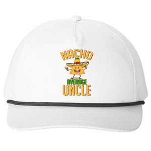 Funny Family Nacho Average Uncle  Snapback Five-Panel Rope Hat