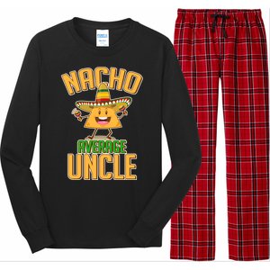 Funny Family Nacho Average Uncle  Long Sleeve Pajama Set