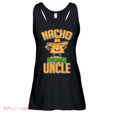 Funny Family Nacho Average Uncle  Ladies Essential Flowy Tank