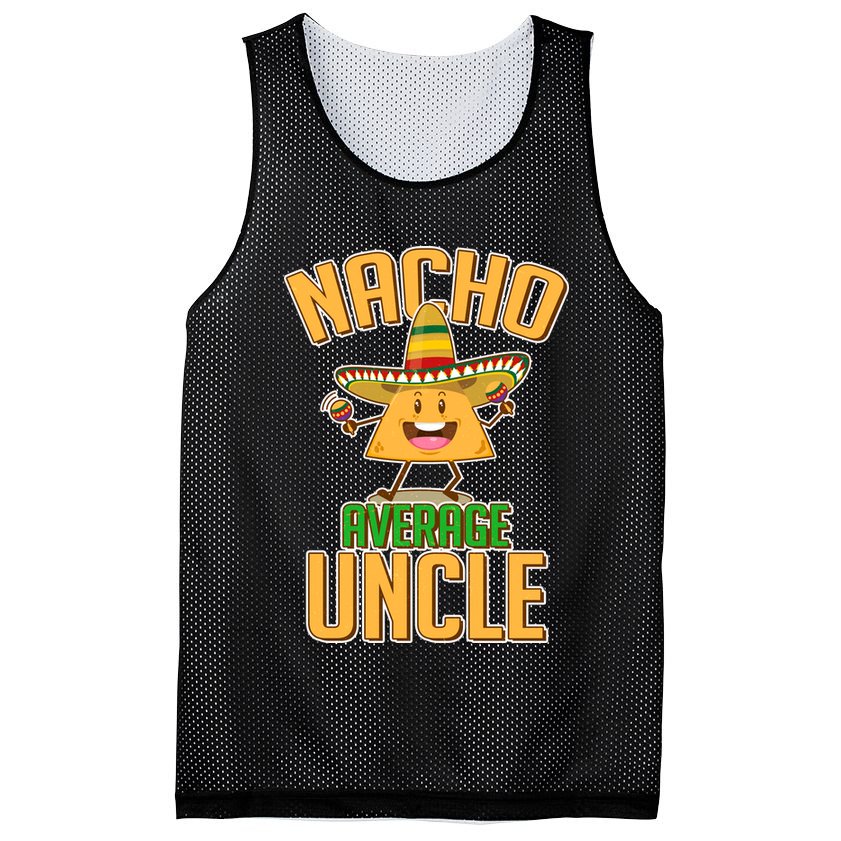 Funny Family Nacho Average Uncle  Mesh Reversible Basketball Jersey Tank