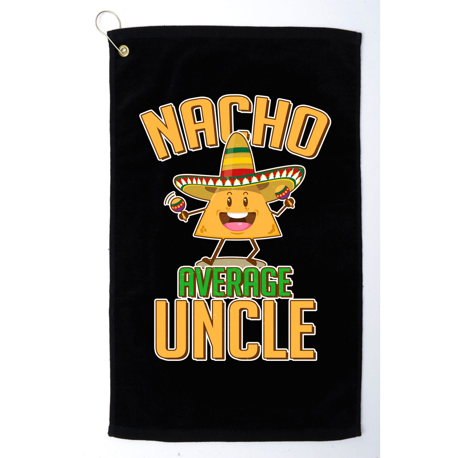 Funny Family Nacho Average Uncle  Golf Towel