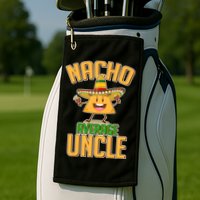 Funny Family Nacho Average Uncle  Golf Towel