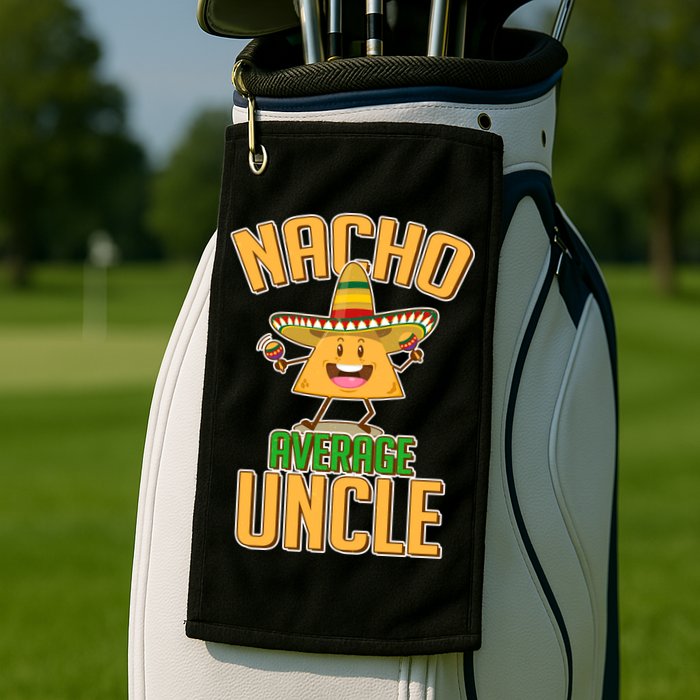 Funny Family Nacho Average Uncle  Golf Towel