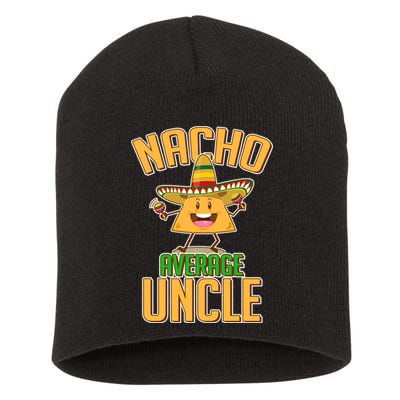 Funny Family Nacho Average Uncle  Short Acrylic Beanie