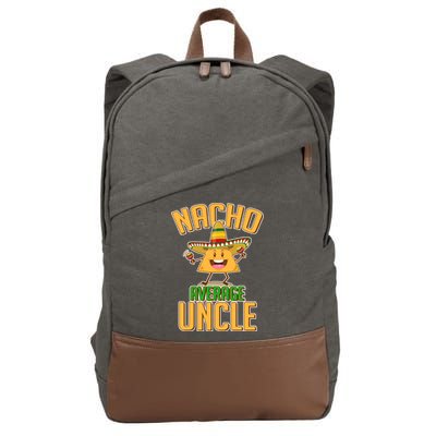 Funny Family Nacho Average Uncle  Cotton Canvas Backpack