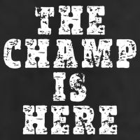 Funny Fantasy Football The Champ Is Here 7 Panel Mesh Trucker Snapback Hat