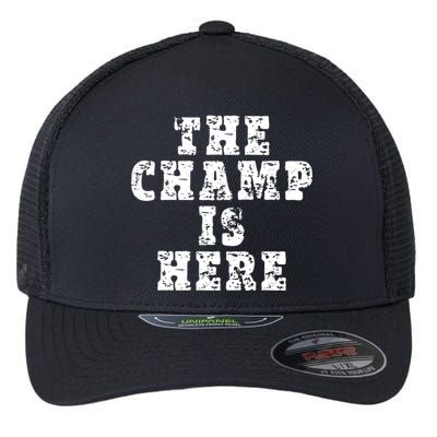 Funny Fantasy Football The Champ Is Here Flexfit Unipanel Trucker Cap