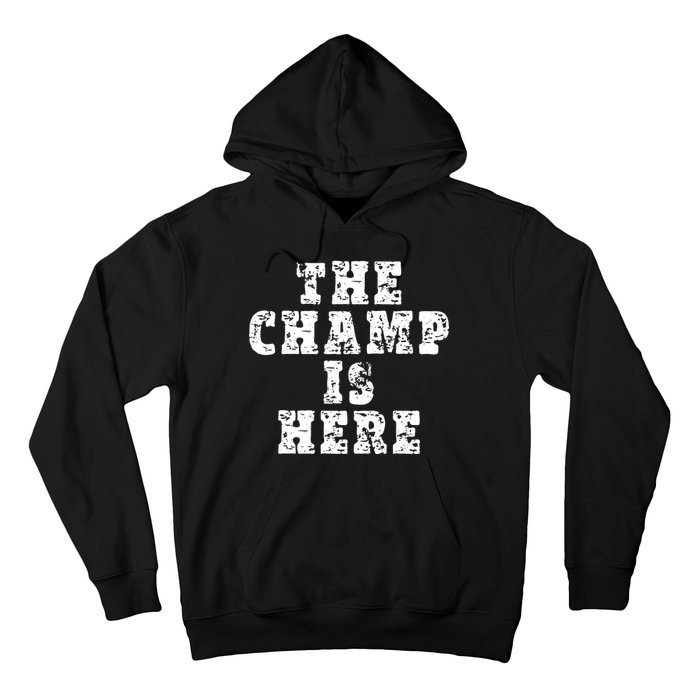 Funny Fantasy Football The Champ Is Here Hoodie