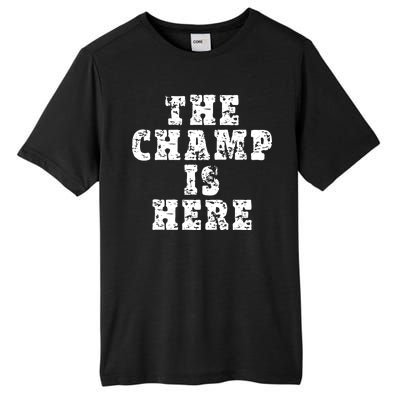 Funny Fantasy Football The Champ Is Here Tall Fusion ChromaSoft Performance T-Shirt