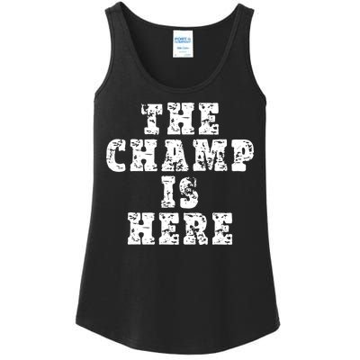 Funny Fantasy Football The Champ Is Here Ladies Essential Tank