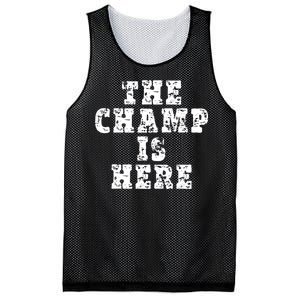 Funny Fantasy Football The Champ Is Here Mesh Reversible Basketball Jersey Tank