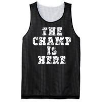 Funny Fantasy Football The Champ Is Here Mesh Reversible Basketball Jersey Tank