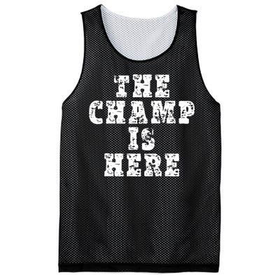 Funny Fantasy Football The Champ Is Here Mesh Reversible Basketball Jersey Tank