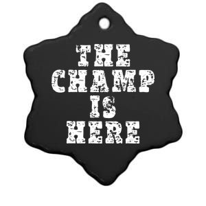 Funny Fantasy Football The Champ Is Here Ceramic Star Ornament