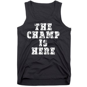 Funny Fantasy Football The Champ Is Here Tank Top