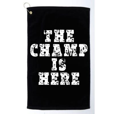 Funny Fantasy Football The Champ Is Here Platinum Collection Golf Towel