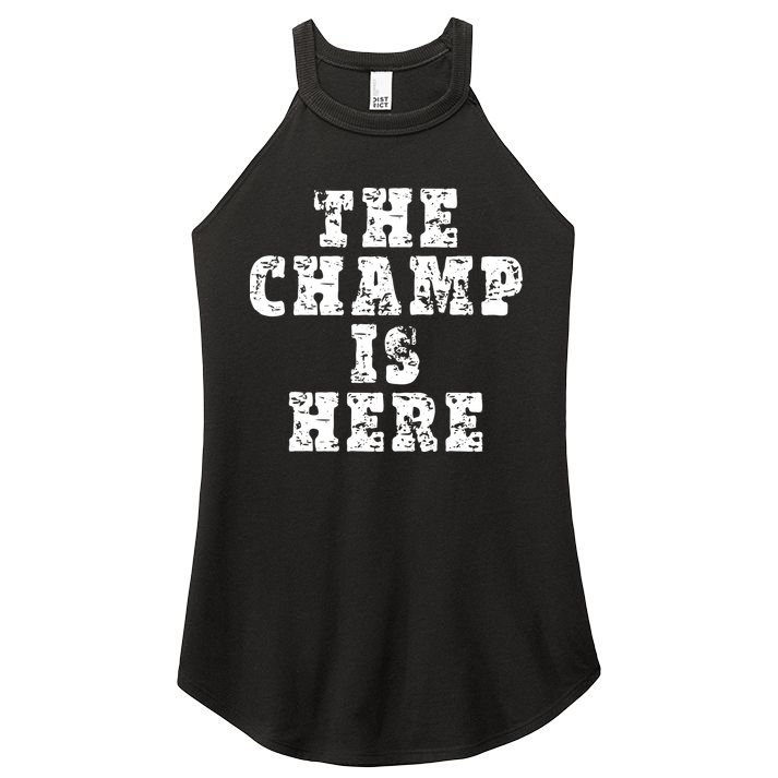 Funny Fantasy Football The Champ Is Here Women's Perfect Tri Rocker Tank