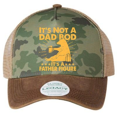 Funny Father Figure It's Not A Dad Bod Bear Legacy Tie Dye Trucker Hat