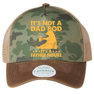 Funny Father Figure It's Not A Dad Bod Bear Legacy Tie Dye Trucker Hat