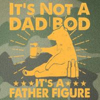Funny Father Figure It's Not A Dad Bod Bear Legacy Tie Dye Trucker Hat